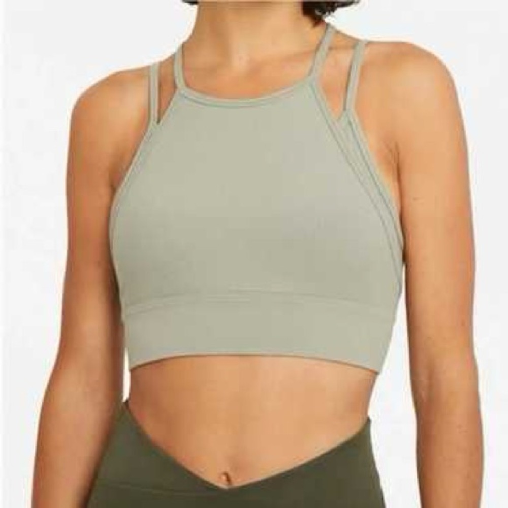 CALIA Sage Green Double Strap Sports Bra